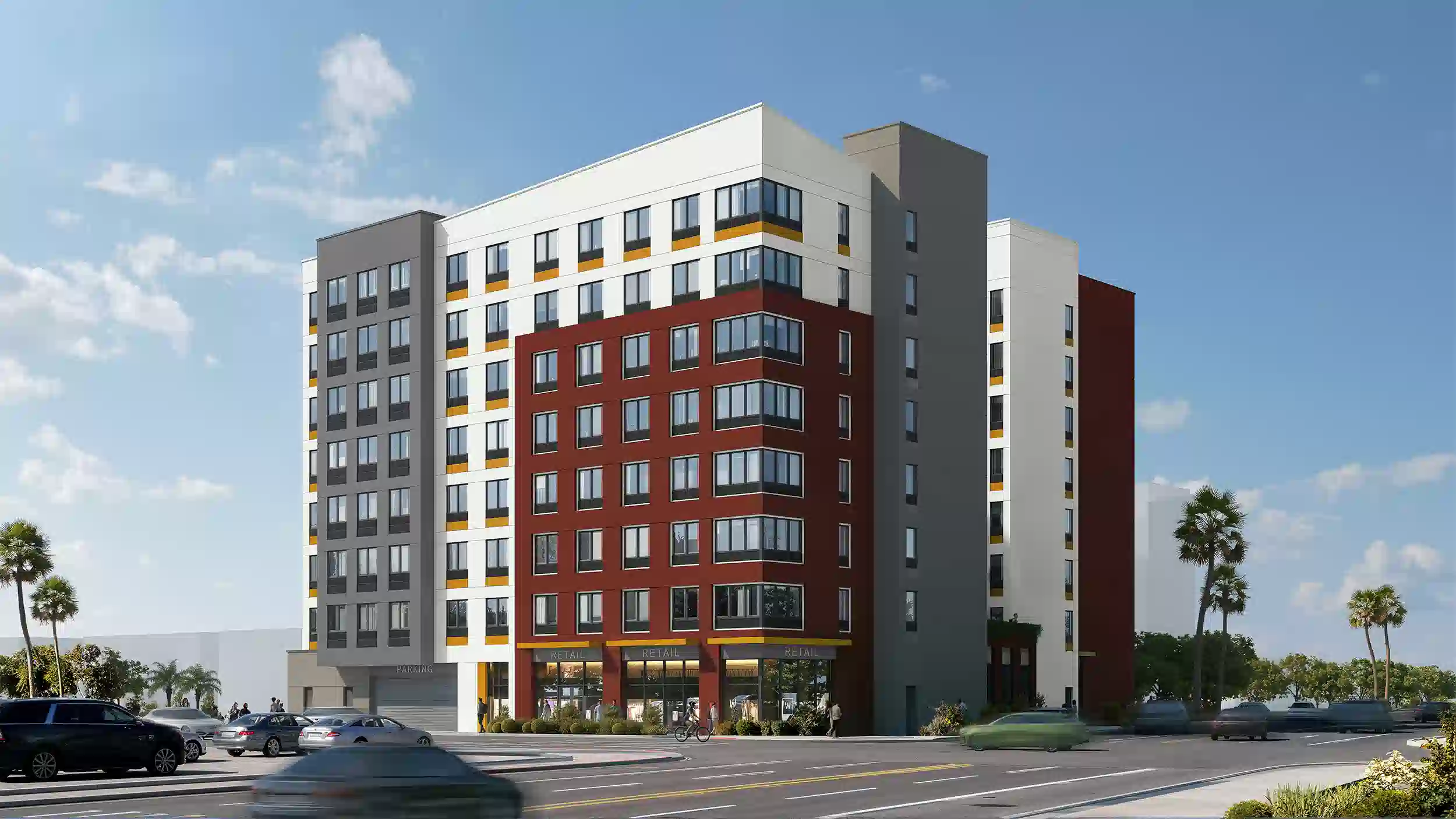 Promenade mixed-use residential development